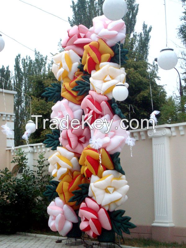 inflatable flowers Roses 5/7/10 m. for weddings, events, festivals, birthdays