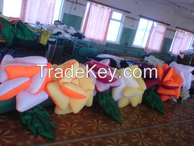 inflatable flowers Roses 5/7/10 m. for weddings, events, festivals, birthdays