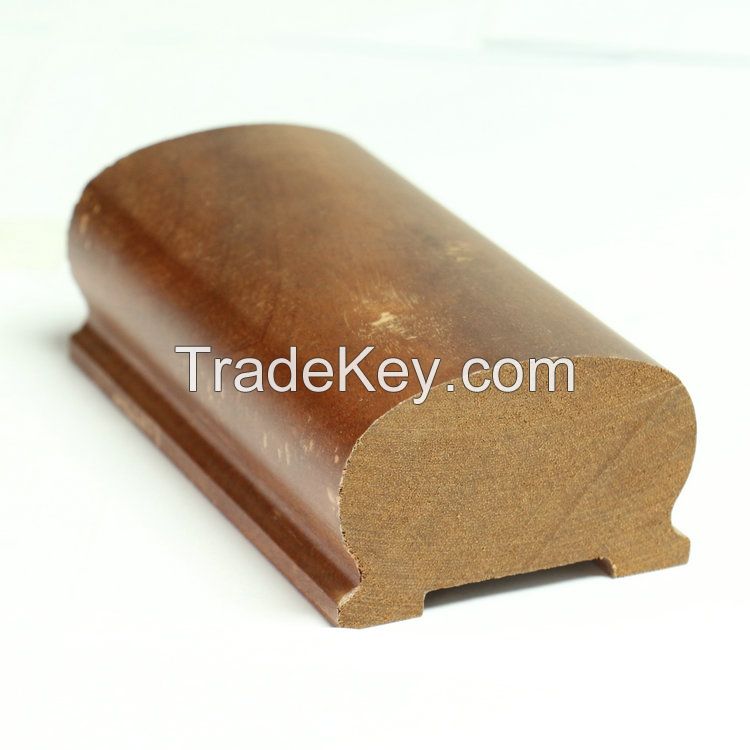 solid wood handrail and wrapping profile handrail for stairs