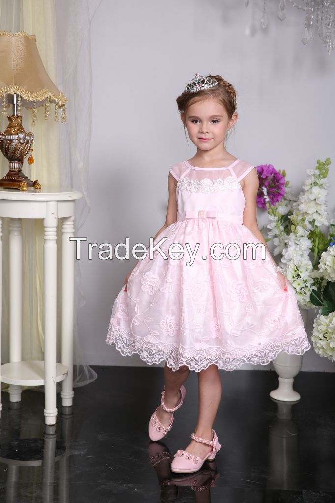 baby frock design flower girl dress, party dress for baby girl