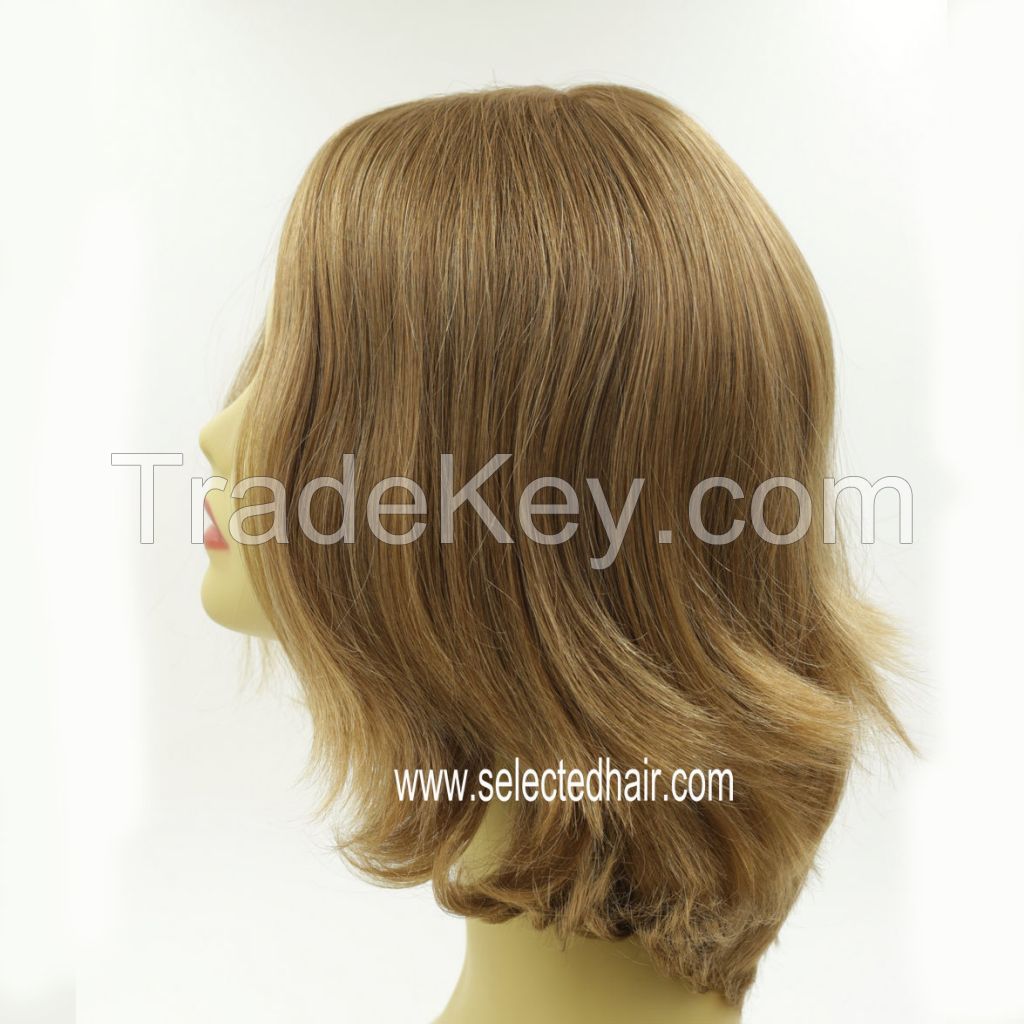 Stock Mongolian hair jewish wig