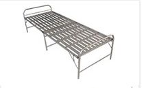 Folding metal single bed