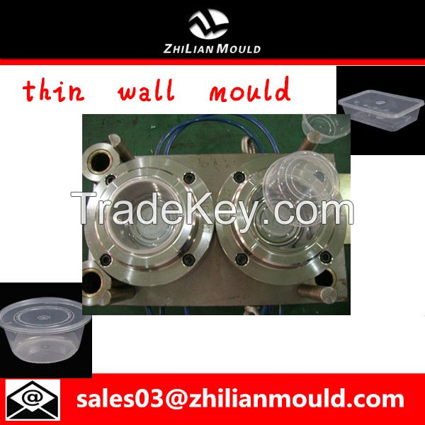 Plastic thin wall food box mould by China