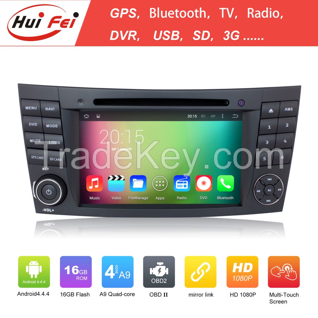 Touch Screen Android 4.4.4 Car Multimedia For Benz W211/W463/W219 Built-in Wifi Bluetooth DVT Rear Camera DVR