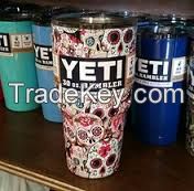 Wholesales vacuum 30 OZ /20 OZ ye ti RAMBLER buttle STAINLESS STEEL TUMBLER CUP WITH LID