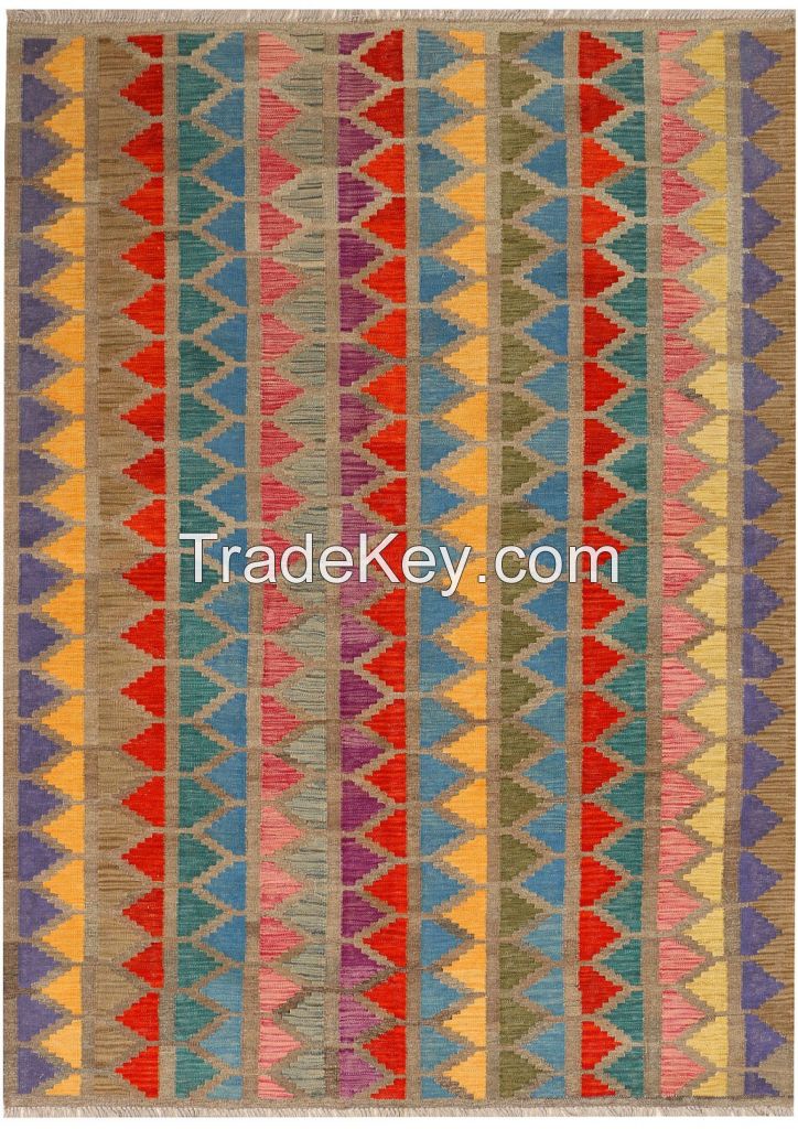 Afghan Oriental Hand-knotted Chobby Kilim Rugs Wholesale