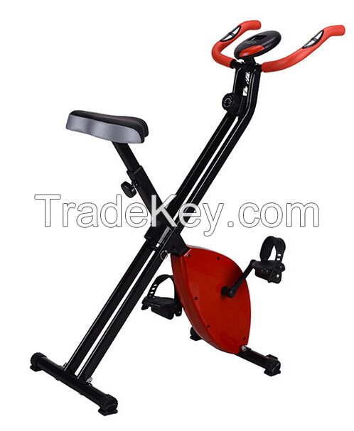 Mini folding magnetic exercise x bike