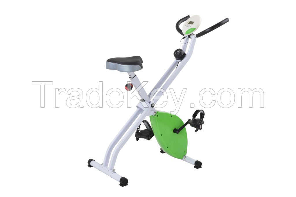 Mini folding magnetic exercise x bike