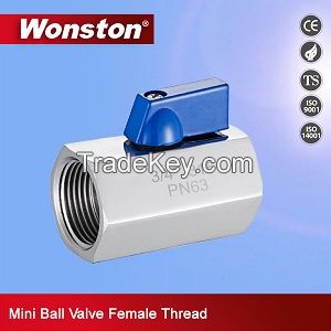 ASME B16.34 cf8m stainless steel ball valve female threaded mini ball valve
