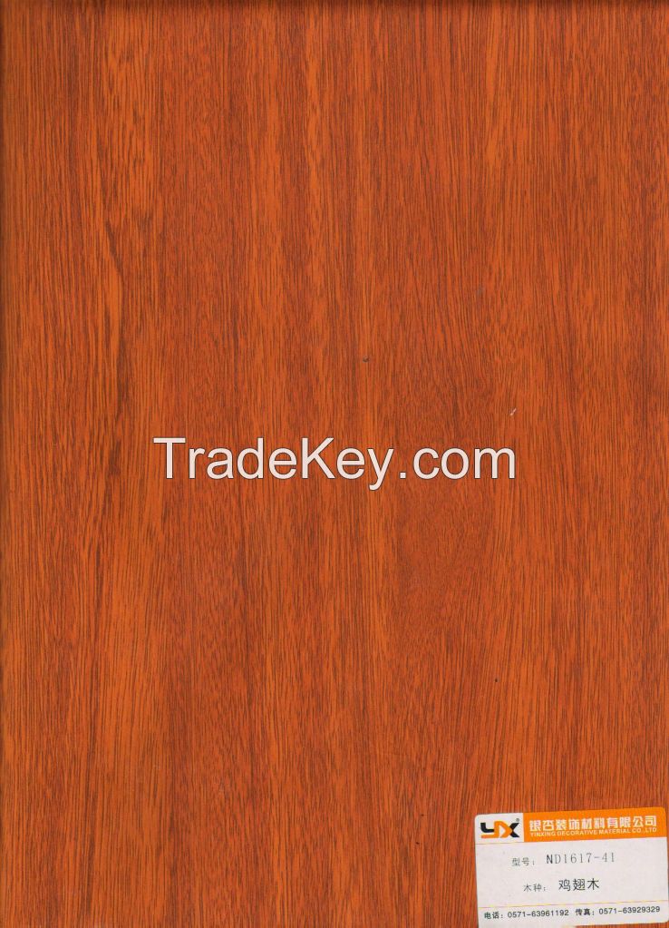 YINXING wood grain decorative paper for overlay board and MDF board