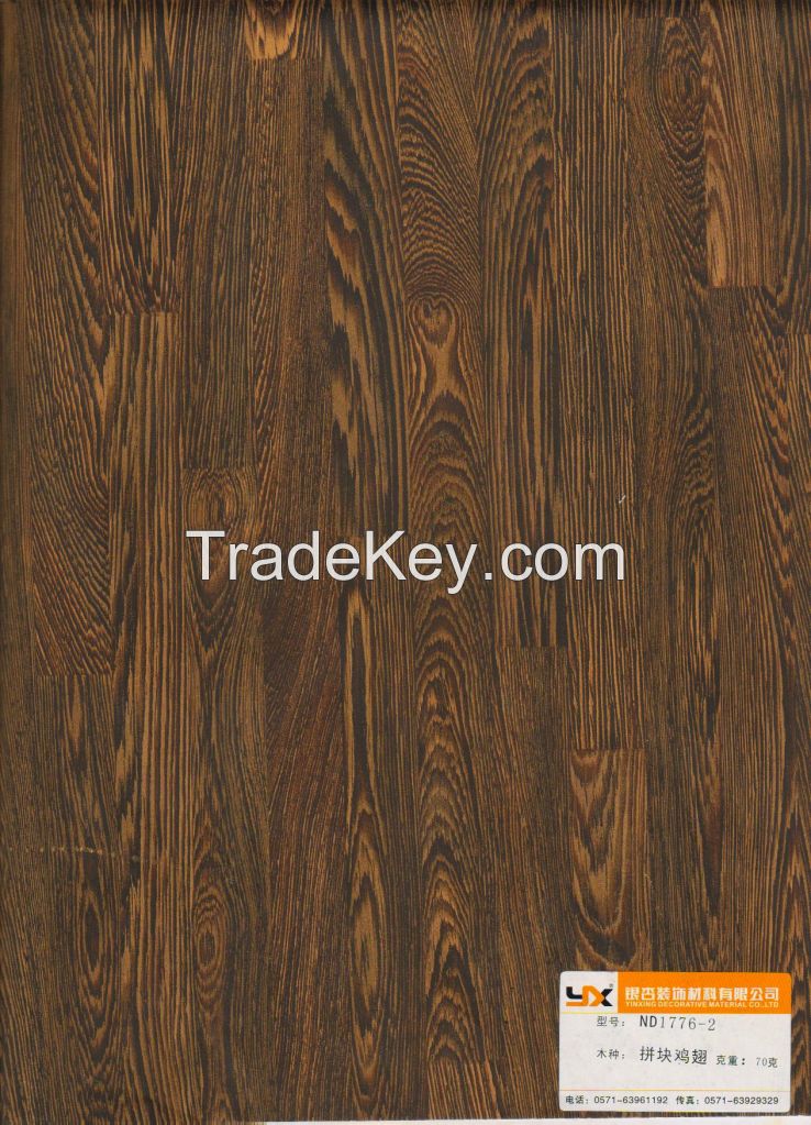 YINXING wood grain decorative paper for overlay board and MDF board