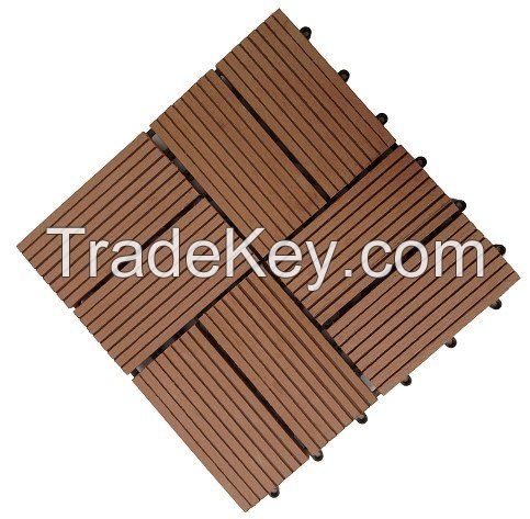 Waterproof wpc decking tiles