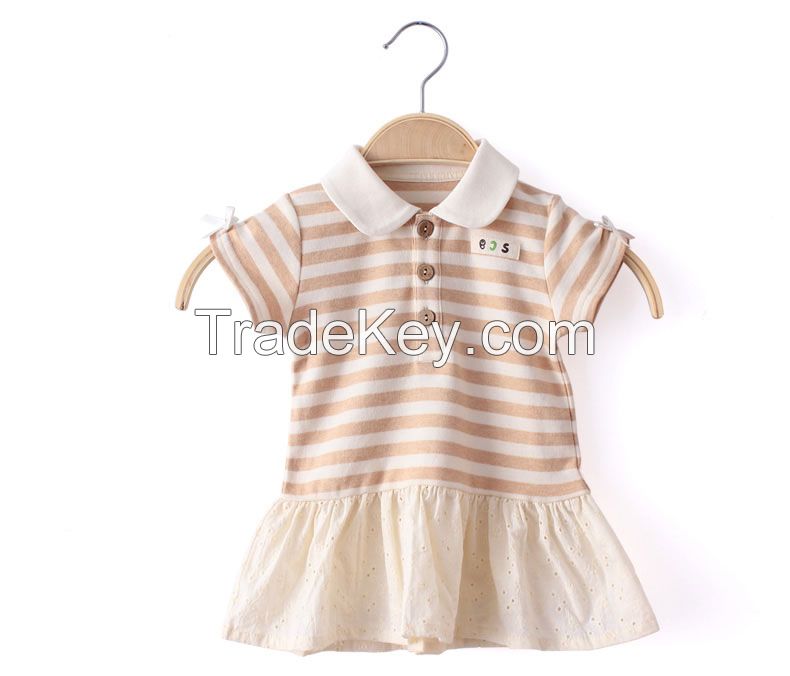 Organic cotton baby dress designs girl dress