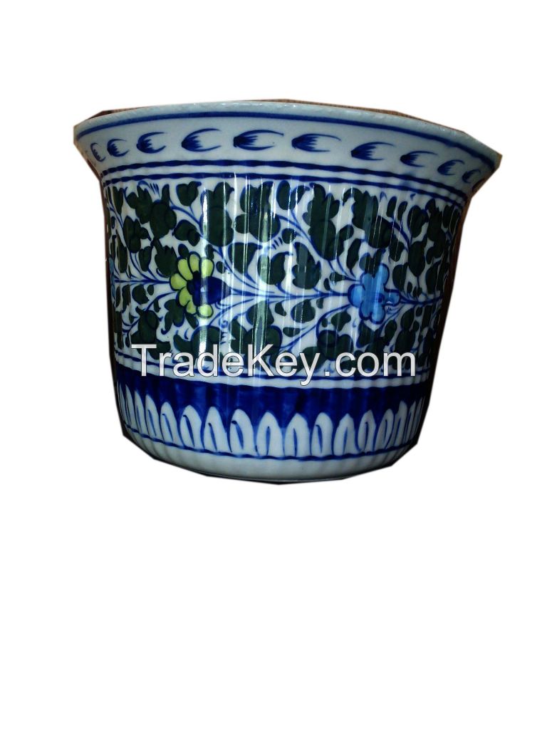 Blue Pottery Decoration Pieces