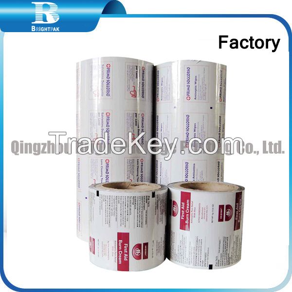 2015 plastic film packaging High Quality Transparent wet tissues PET packaging film, wrap wet tissues OPP plastic packing film roll