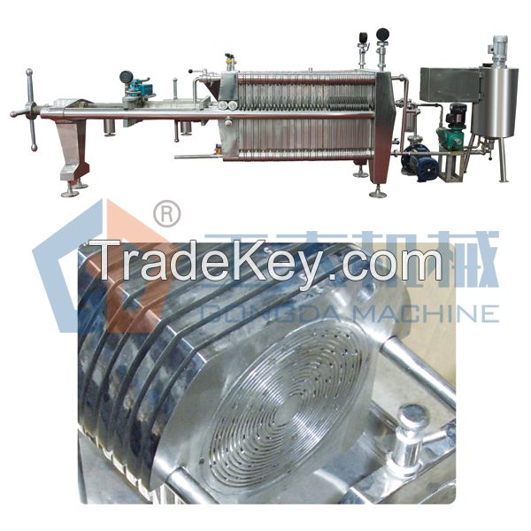 Plate and frame diatomite filter machine
