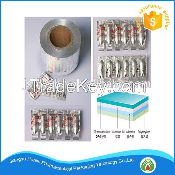 soft aluminum foil for laminated strip pack of pharmaceutical