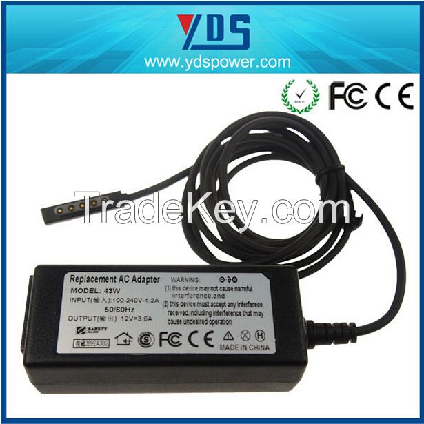 wholesalea 12v 3.6a micro L 5 pin replacement laptop power adpater