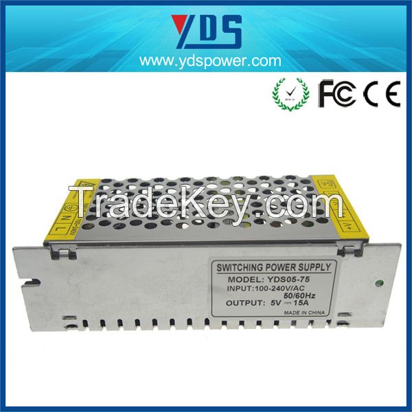 china high quality 5v power supply15a 75w with factory price