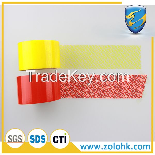 Custom printing adhesive tape, tamper proof cargo warning tape, China VOID tape, OEM sealing tape