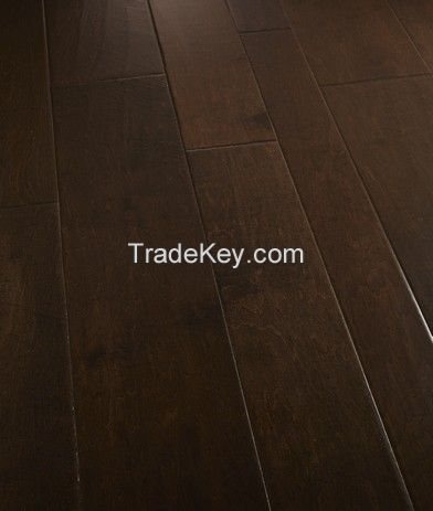 RESERVE COLLECTION - Double Stained and Custom Scraped Random Width Hardwood Flooring