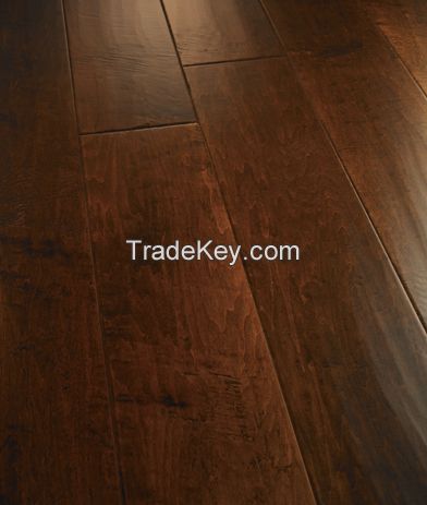 8-INCH RESERVE COLLECTION - Double Stained and Custom Scraped Fixed Width Hardwood Flooring