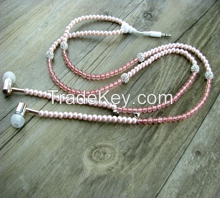 made in china newrster design Good Quality Necklace Earphones for Girl