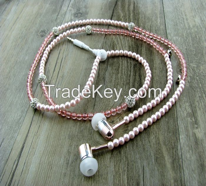 made in china newrster design Good Quality Necklace Earphones for Girl