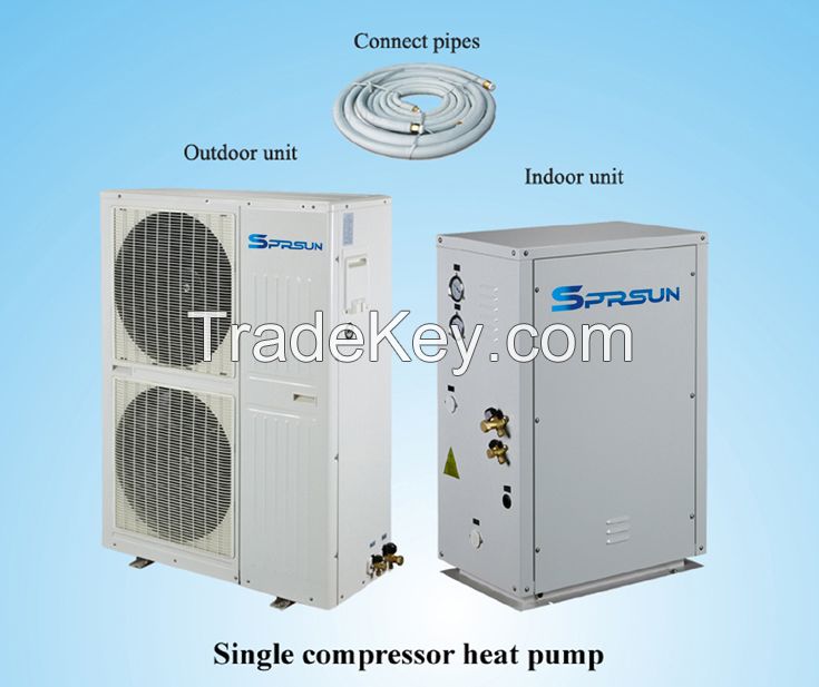 Split EVI heat pump heat pump