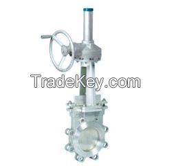 Worm gear lug type stainless steel knife gate valve