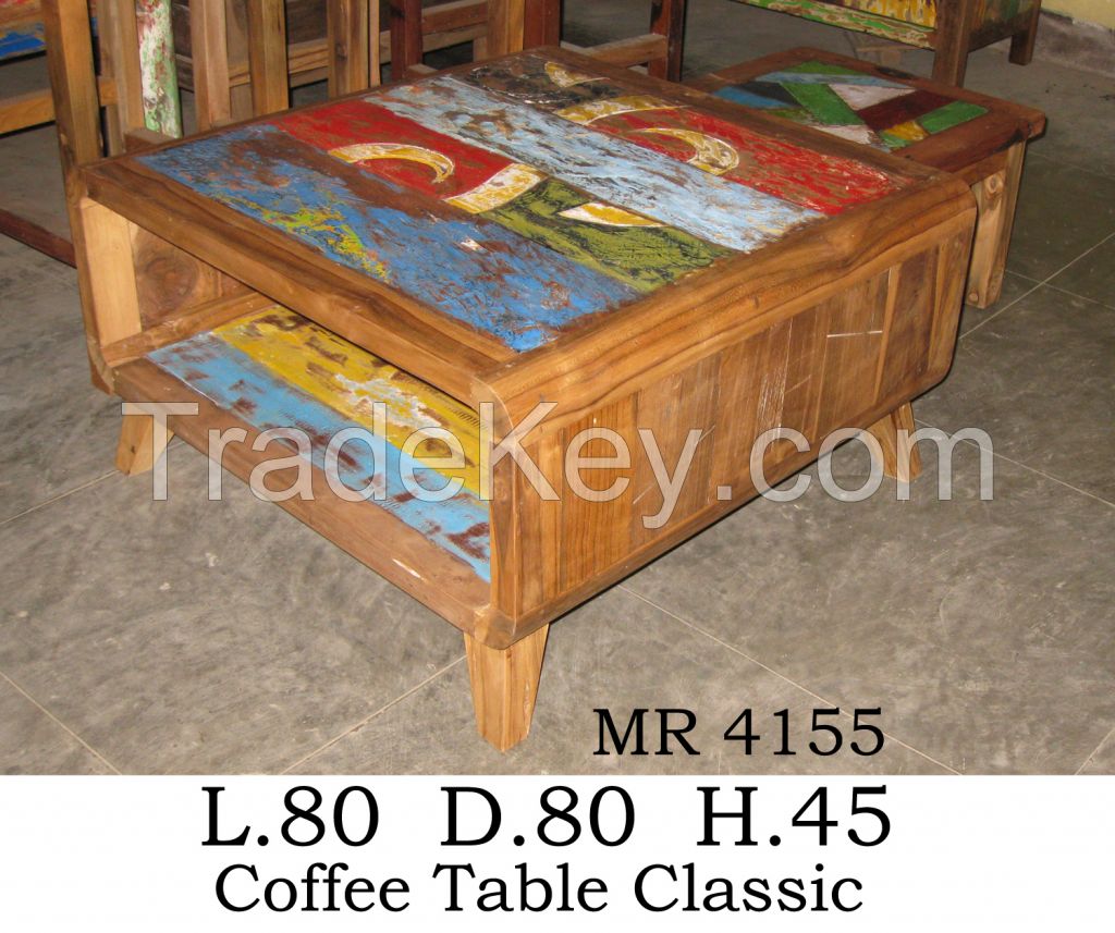 Coffe Table- Special Design - Boat Furniture -Recycled Furniture 