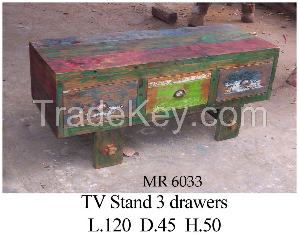 TV Stand -Living Room  - Boat Furniture -Recycled Furniture