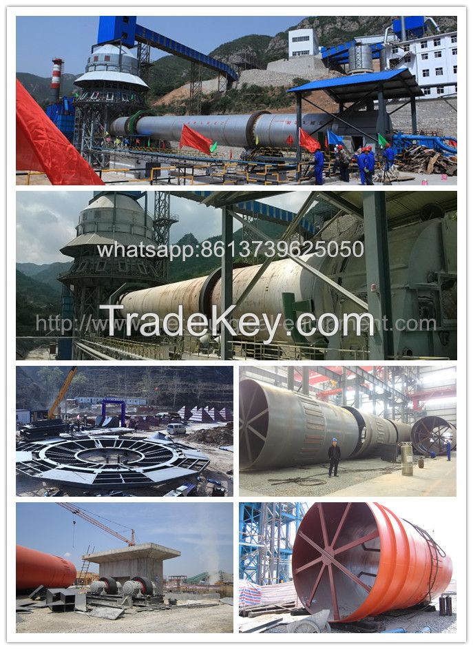 High efficiency active lime rotary kiln