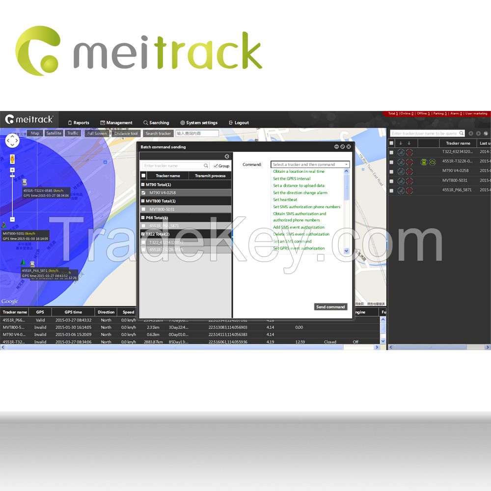 Meitrack GPS Tracker/GPS Tracking Management System MS03