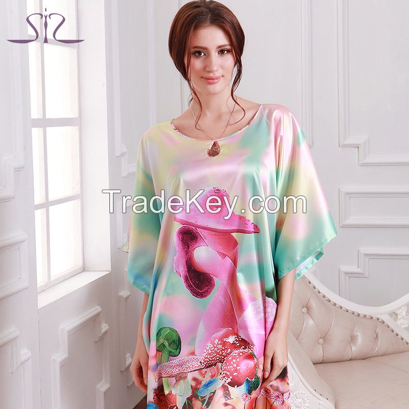 2015 Big Size Summer Kigurumi Pajamas For Women Special Offer Silk Wom