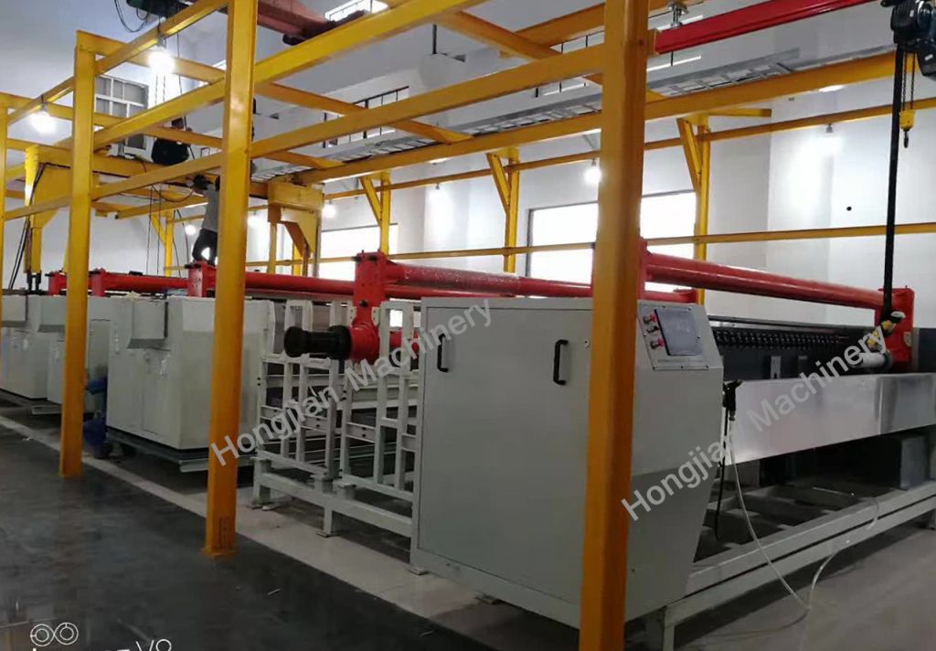 Automatic electroplating production line for rotogravure cylinder