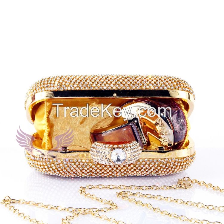 High Quality Evening Crystal Clutch Bag O