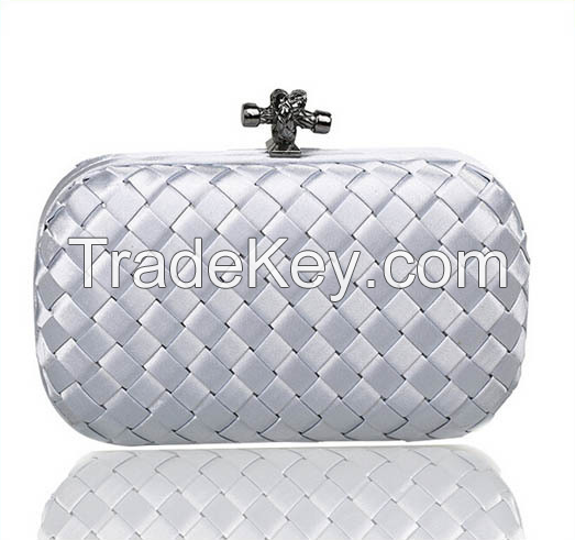 2015 Fashional Design Ladies Rhinestone Satin Evening Bag For Wholesal