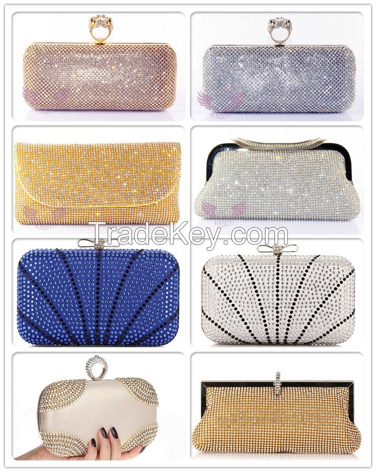 High Quality Evening Crystal Clutch Bag O