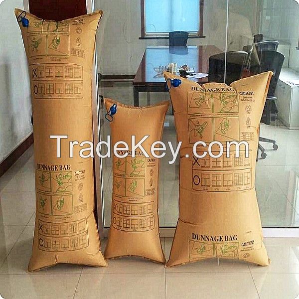Full range sizes of dunnage bags used for cargo transporting moving or shipping