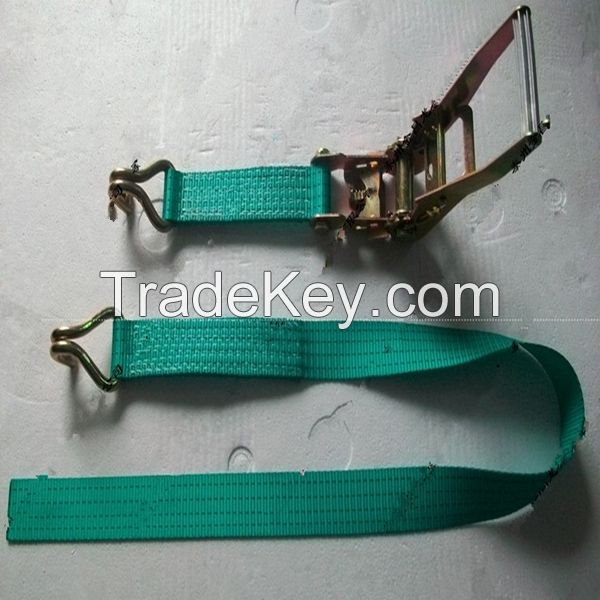 New style High quality ratchet strap with double J hooks