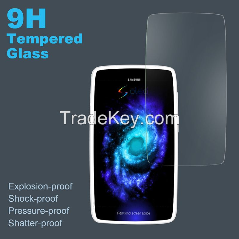 2015 2.5D Round Angle 9H Hardness Tempered Glass For Samsung Galaxy S6