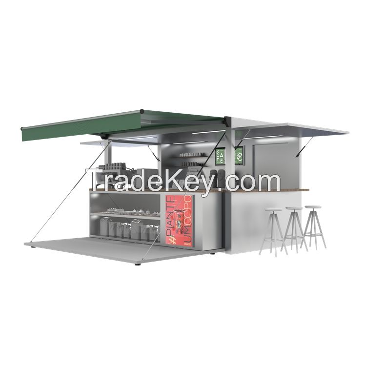 Movable Shipping Container Coffee Shops Store Cafe Container Prefab for Sale