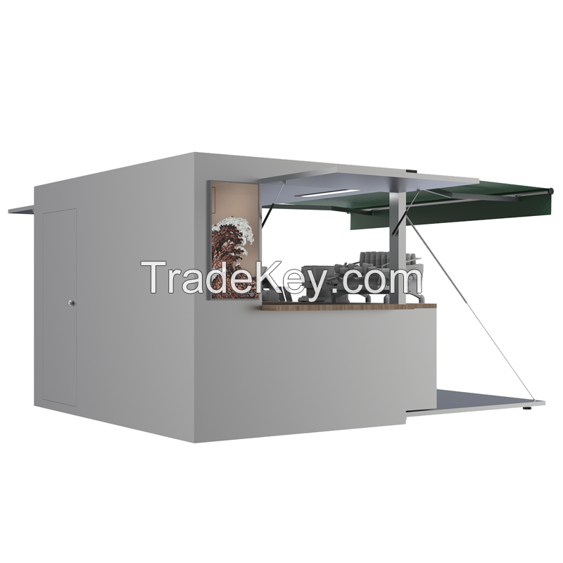 Movable Shipping Container Coffee Shops Store Cafe Container Prefab for Sale