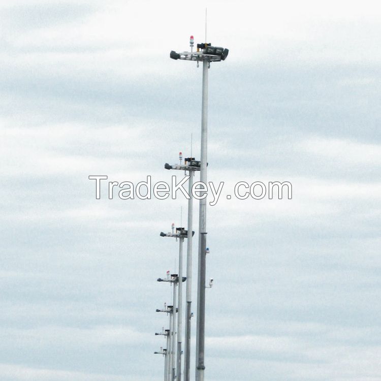 raising and lowering system for high mast light 