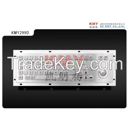 IP65 Metal Keyboard Kiosk Keyboard with Trackball (299D)