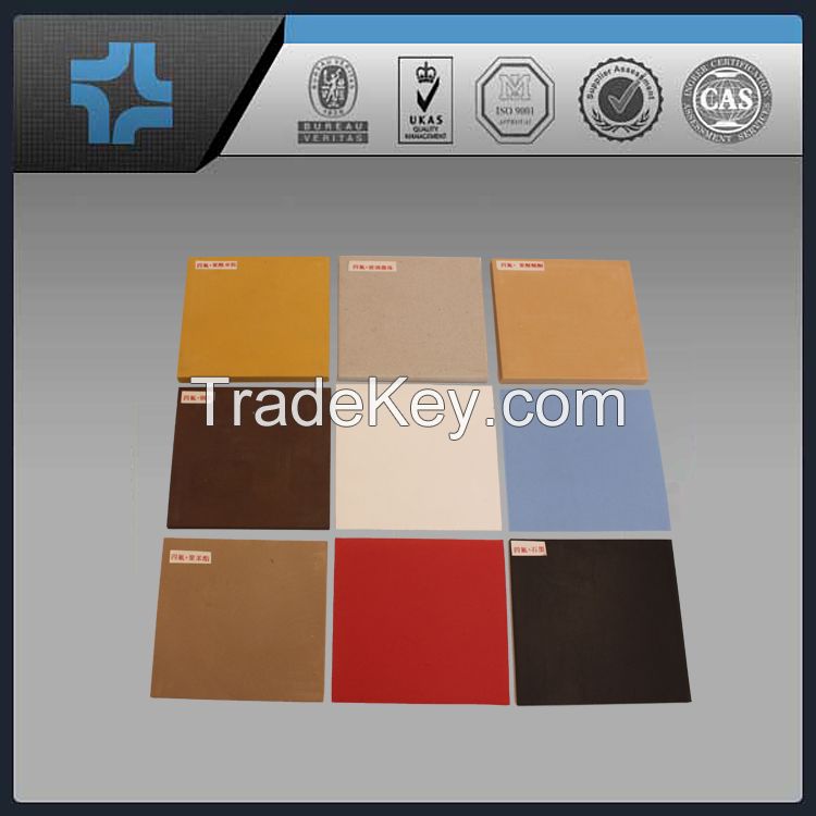 different color filled PTFE teflon sheet/plate