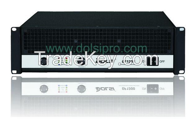 Double Channel Professional Power Amplifier with Metal Seal Flow Output 3U GF Series
