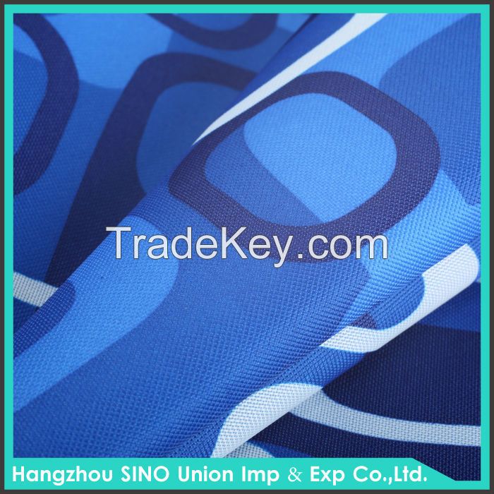 Hot sale fashionable 100% polyester pu pvc printed bag fabric