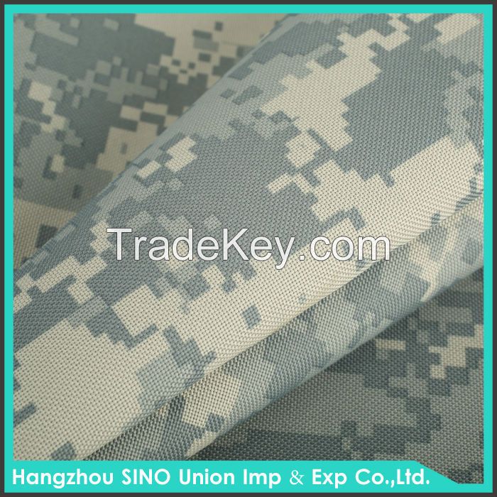 Water resisitant pu coated polyester Camouflage Military Unifrom fabri